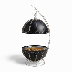 8Lt Chafing Dish Black & Silver