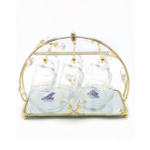 13 Piece Cup & Saucer Set Gold