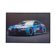 80 x 120cm Car Frame with LED Lights Blue