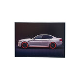 40 x 60cm Car Frame with LED Lights Red & White