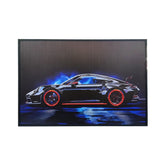 120 x 80cm Car Frame with Lights Black & Blue