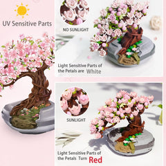 427 Piece Cherry Blossom Building Blocks Set Multicoloured