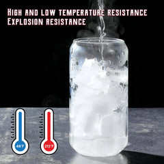 4 Piece 500ml Glass Tumbler Set Clear
