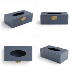 Acrylic Tissue Box Blue