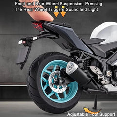 1:12 Diecast Motorcycle Model Light Blue