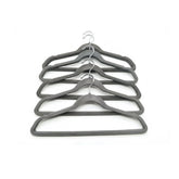 25 Piece Velvet Hanger with Chrome Hooks Set Grey