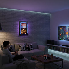 70 x 40cm Game Room Wall Art Multicoloured