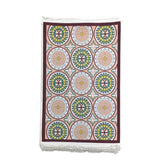 1 x 1.5m Patterned Carpet with Medallion Design Multicoloured