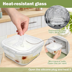 2 Piece 800ml Storage Container Set Clear