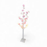 1.2m LED Tree with Roses Pink & White