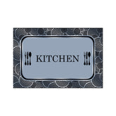 50 x 80cm Kitchen Mat Blue