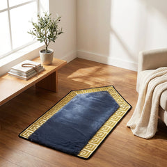 70 x 130cm Musallah Dark Grey & Gold