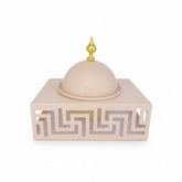 1 Compartment Snack Server Cream & Gold