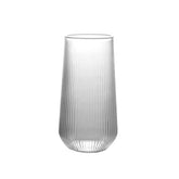 500ml Ribbed Tumbler Clear