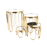 4 Piece Dessert Stand Set Gold