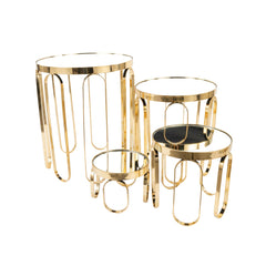 4 Piece Dessert Stand Set Gold