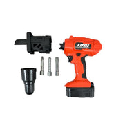 2-in-1 Simulation Electric Drill & Saw Toy Orange