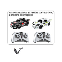 2 Player RC Car Set Black & White