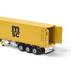 1:64 Alloy Scania Truck with Container Yellow