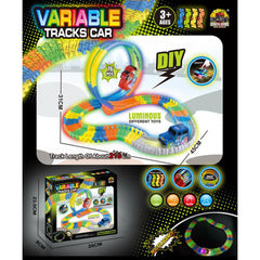 76 Piece Variable Tracks Car