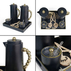 6 Piece Breakfast Server Set Black