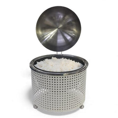3.5Lt Chafing Dish with Mesh Design White & Stainless Steel