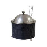 2.5Lt Chafing Dish with Mesh Design Black & Stainless Steel