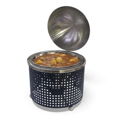 2.5Lt Chafing Dish with Mesh Design Black & Stainless Steel