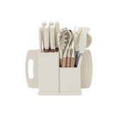 19 Piece Kitchen Utensil Set Cream