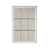 80 x 120cm Spiral Design Frame Cream