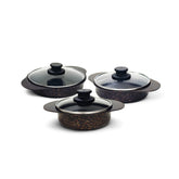 6 Piece Egg Pan Set Black + FREE Legend Grips