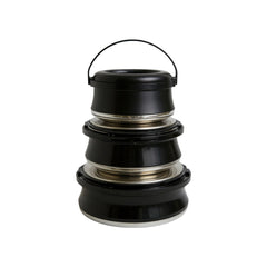 4 Piece Hot Pot Set Black