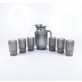 7 Piece Glassware Set Grey