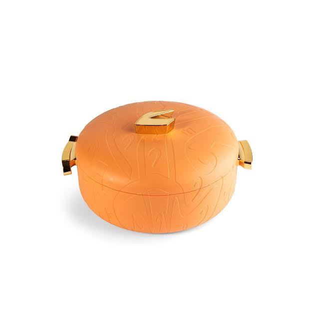 3 Piece Insulated Food Warmer Set with Lids Orange
