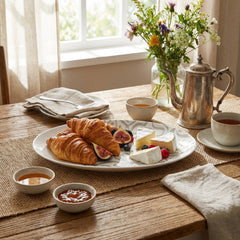 40.5cm Calligraphy Serving Platter White
