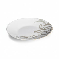 25cm Calligraphy Dinner Plate White