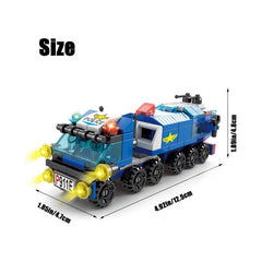 147 Piece Police Toy Playset Dark Blue