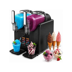 2 in 1 Soft Serve and Slush Machine Black