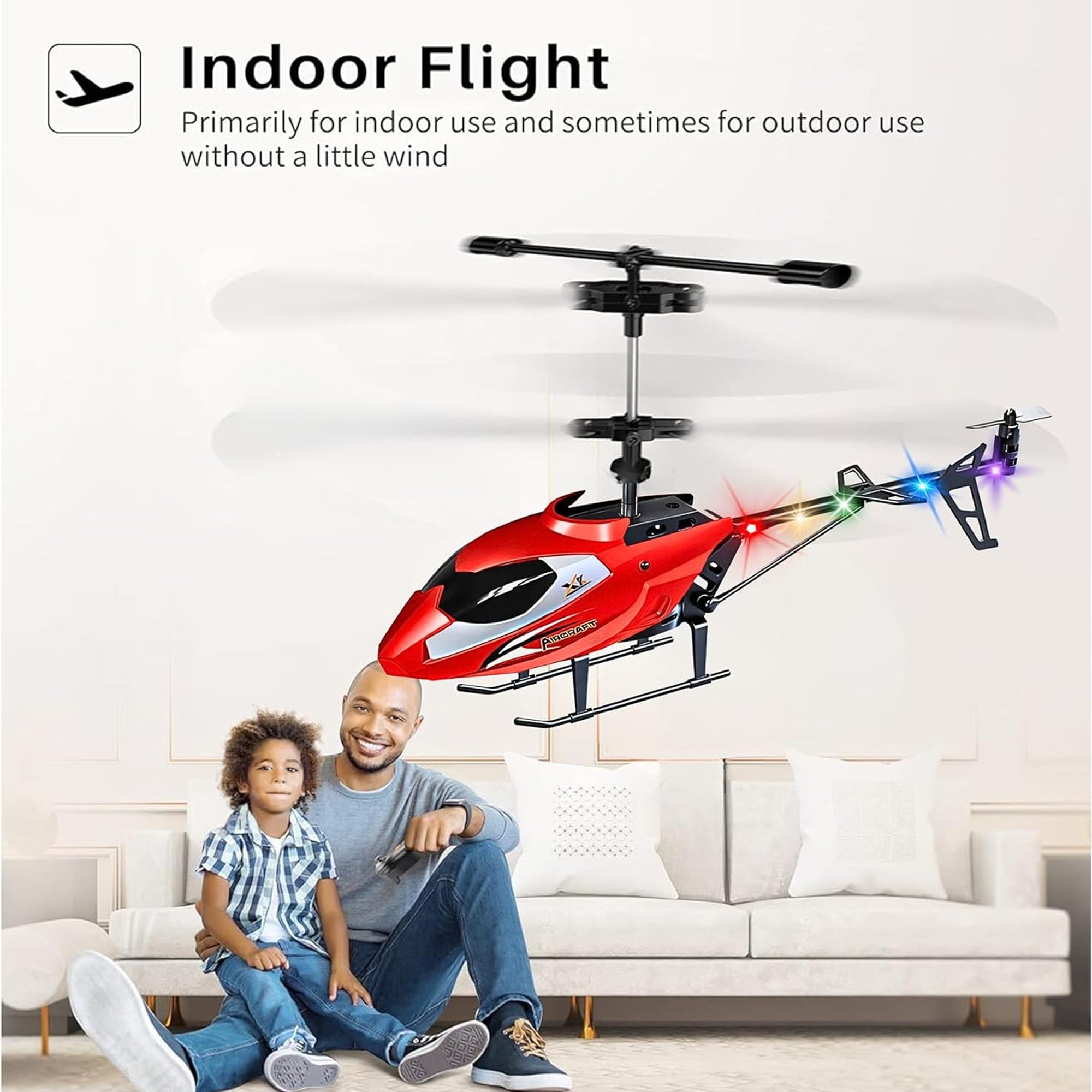 3.5CH Mini RC Helicopter with Gyro Red