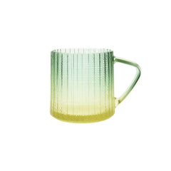 350ml Gradient Design Glass Mug Green