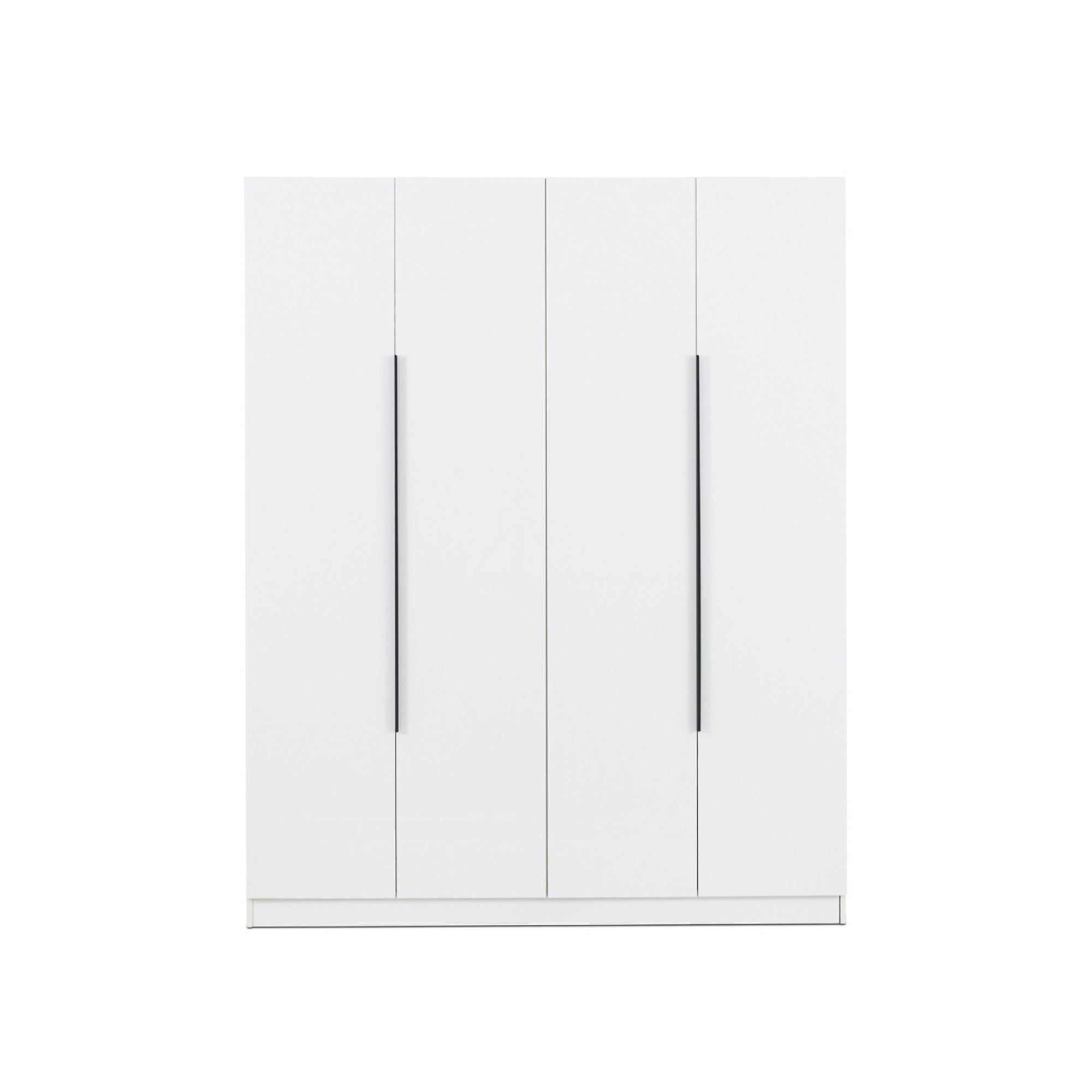 4 Door High Gloss Wardrobe White