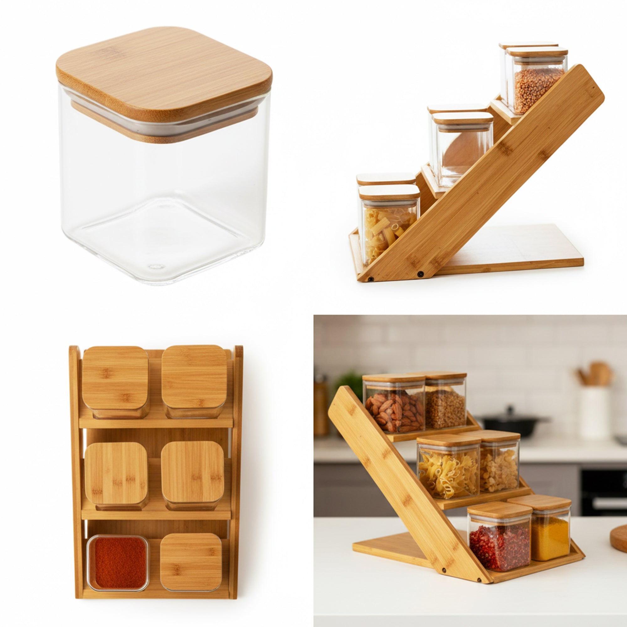 7 Piece Canister Set Clear