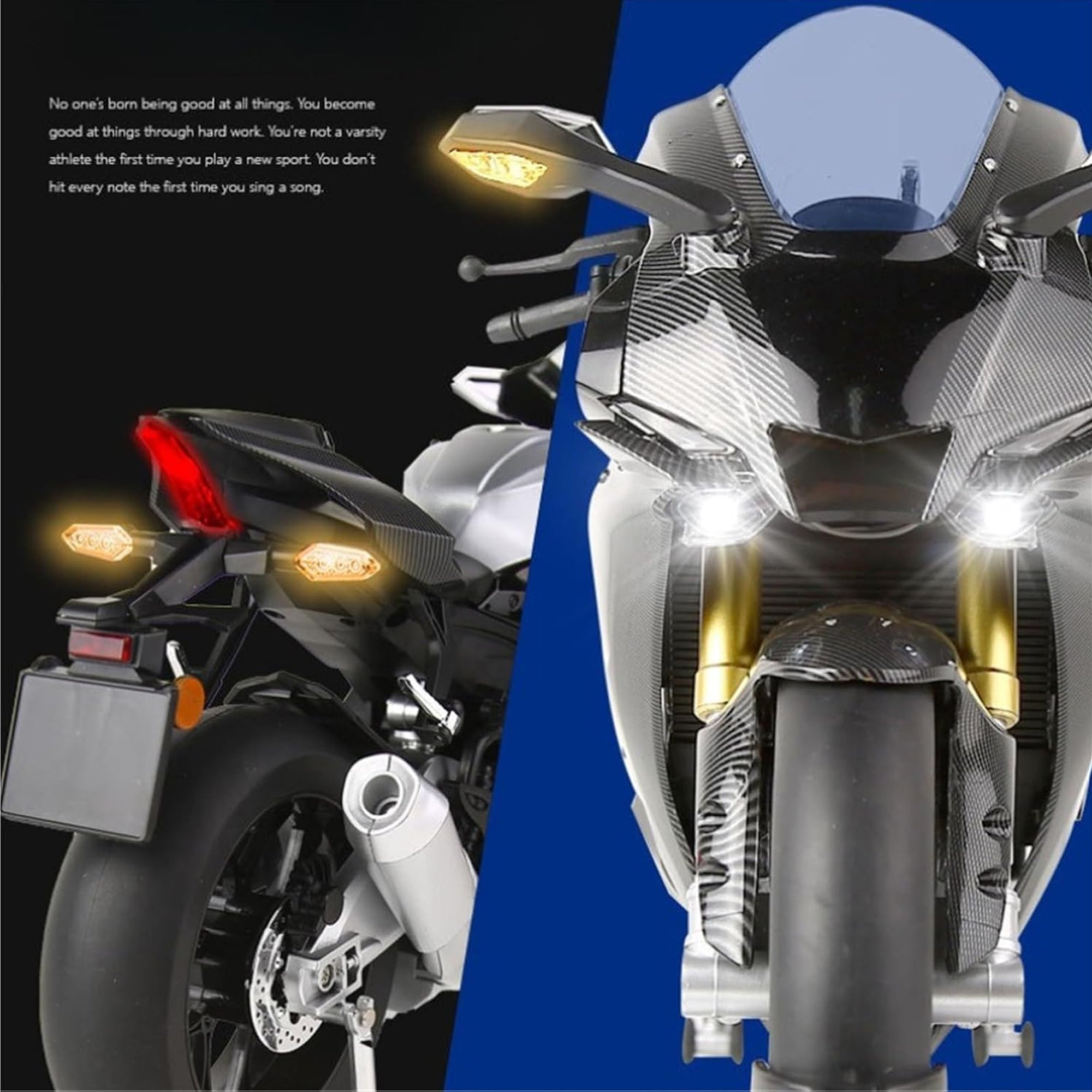 1:6 Alloy Motorcycle Model Black