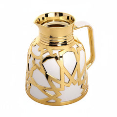 1Lt Arabic Flask White & Gold