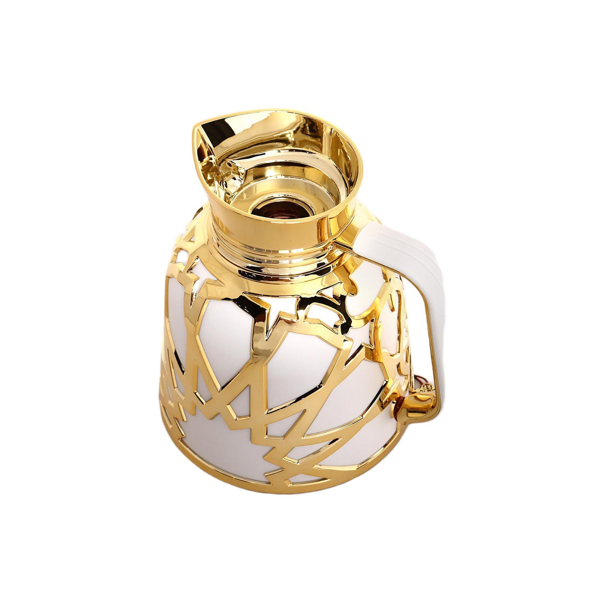 1Lt Arabic Flask White & Gold