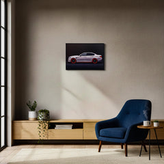 40 x 60cm Car Frame with LED Lights Red & White
