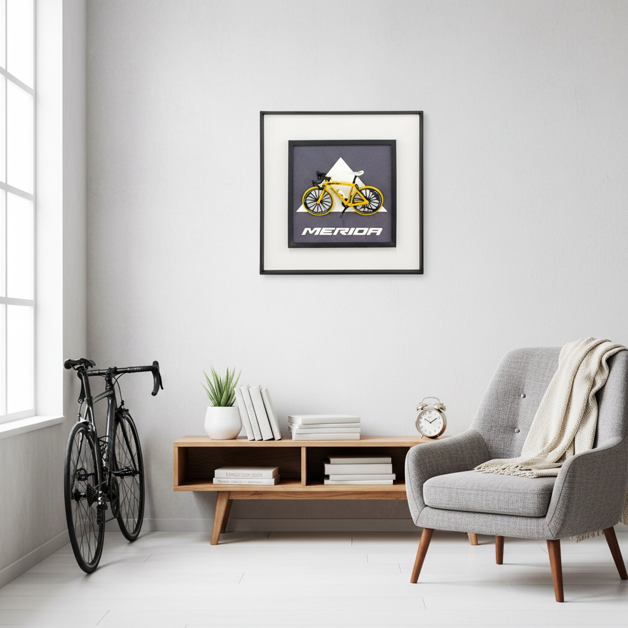 40 x 40cm Bicycle Frame Yellow