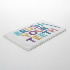 "Brush Your Teeth" Floor Mat Multicoloured