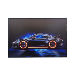 120 x 80cm Car Frame with Lights Black & Blue