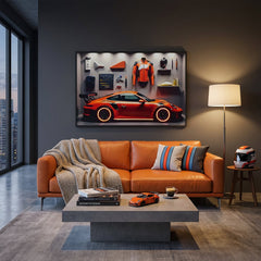 120 x 80cm Car Frame with Accessories Orange
